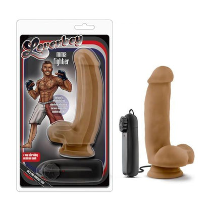 Loverboy MMA Fighter 7 Inch Vibrating Realistic Cock - Mocha - Adult Naughty Store