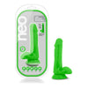 Neo SensaFeel 6 Inch Dual Density Cock With Balls - Neon Green - Realistic Dildo for Sensual Pleasure - Adult Naughty Store