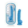 Introducing the Neo SensaFeel 7.5 Inch Dual Density Cock With Balls - Neon Blue: A Premium Pleasure Experience - Adult Naughty Store