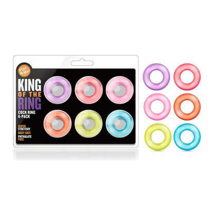 Introducing the Play With Me King Of The Ring - Ultimate Stretchy Cock Ring for Enhanced Pleasure (Model KOTR-001) - For Him - Intensify Your Intimate Moments - Black - Adult Naughty Store