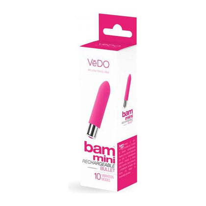 Vedo Bam Mini Rechargeable Bullet Vibe - Foxy Pink