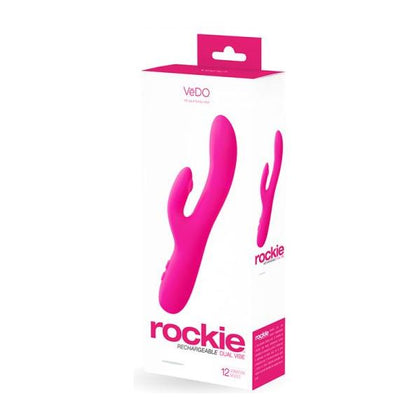 Vedo Rockie Rechargeable Dual Vibe - Foxy Pink - Adult Naughty Store