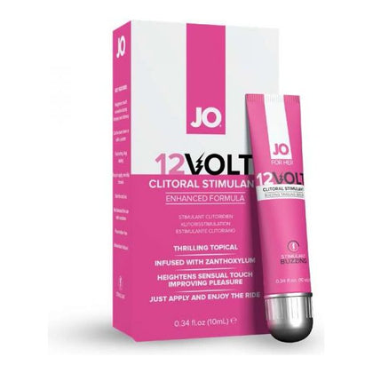 Jo 12 Volt Clitoral Stimulant Oil - Maximum Strength - For Her - Pleasure Enhancer - 0.34 Fl Oz - 10ml - Clear - Adult Naughty Store