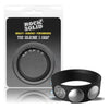 Rock Solid Silaflex 3-Snap Adjustable Black Cock Ring for Enhanced Male Stamina and Performance - Adult Naughty Store