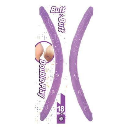 Nasstoys Butt To Butt Double Play Dong 18in Lavender - Ultimate Pleasure for Couples - Adult Naughty Store