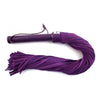 Rouge Suede Flogger Black-purple - Adult Naughty Store