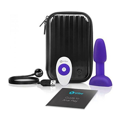 b-Vibe Rimming Petite Purple Silicone Plug - Model RP-01 - Unisex Anal Pleasure Toy