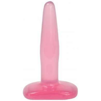 Doc Johnson Crystal Jellies Anal Pleasure Plug - Small Pink Jelly Butt Plug - Adult Naughty Store