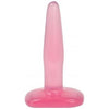 Doc Johnson Crystal Jellies Anal Pleasure Plug - Small Pink Jelly Butt Plug - Adult Naughty Store