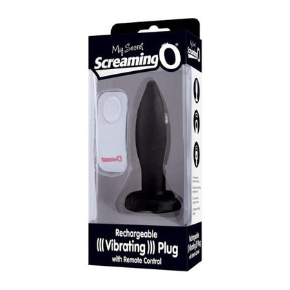 Screaming O My Secret Remote Vibrating Plug - Black: The Ultimate Pleasure Experience for All Genders - Adult Naughty Store