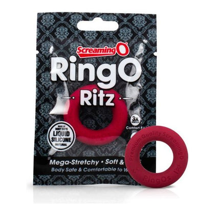 Screaming O Ringo Ritz - Red: Premium Silicone Cock Ring for Enhanced Pleasure