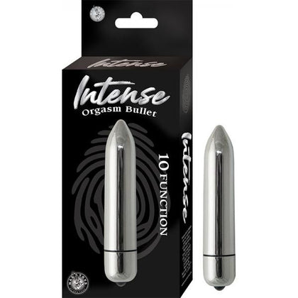 Nasstoys Intense Orgasm Bullet 10 Function Waterproof Silver - Powerful Clitoral Stimulation for Women - Adult Naughty Store