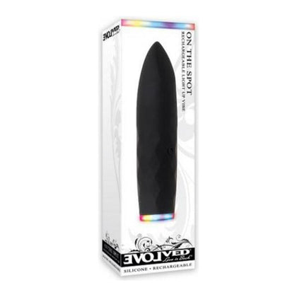 Evolved Novelties On The Spot Bullet 7 Function Rechargeable Silicone Waterproof Vibrator - Model B7, Black