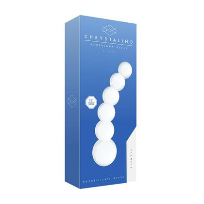 Chrystalino Planets Glass Wand - Model 18.5cm - Unisex Vaginal and Anal Pleasure - White