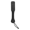 Skulls & Bones Faux-Leather Paddle - Model X1 - Enhanced Spanking Pleasure - Black - Adult Naughty Store