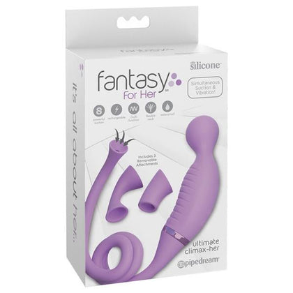 Fantasy For Her Ultimate Climax-Her Silicone Clitoral Vibrator - Model FHC-001 - Women's Pleasure - Purple