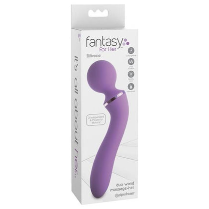 Fantasy For Her Duo Wand Massage-Her - Powerful Purple Body Massager for Intense Pleasure and Relaxation