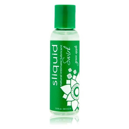 Sliquid Swirl Green Apple 2.0oz Water-Based Lubricant for All Genders - Enhance Pleasure with a Refreshing Green Apple Flavor - Adult Naughty Store