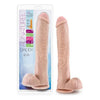 Au Naturel Sensa Feel Dual Density Daddy 14in Dildo - Vanilla, Realistic Suction Cup Dong for Intense Pleasure - Adult Naughty Store