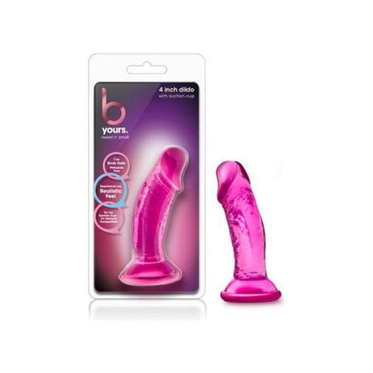 B Yours - Sweet N' Small 4in Dildo with Suction Cup - Pink - Adult Naughty Store