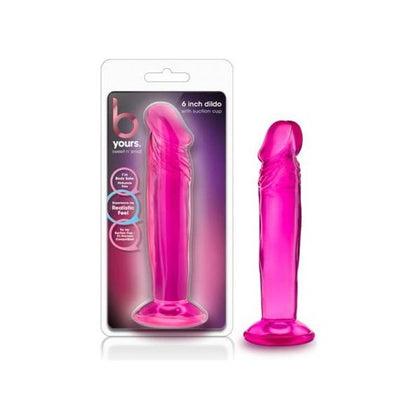 B Yours Sweet N' Small 6-Inch Pink Suction Cup Dildo - Compact Pleasure Powerhouse for Intense Stimulation - Model 6P - Female - Versatile Pleasure - Pink - Adult Naughty Store