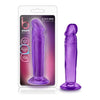Blush Novelties B Yours Sweet N' Small 6 Purple Mini Suction Cup Dildo for Beginners - Anal and Oral Pleasure