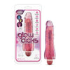 Blush Novelties Glow Dicks Molly Glitter Light Up Vibrator - Model GDM-001 - Female G-Spot and Clitoral Stimulation - Pink - Adult Naughty Store