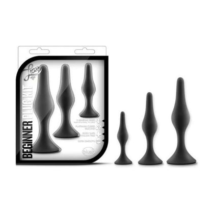 Luxe Beginner Plug Kit - Model BPK-001 - Unisex Anal Pleasure - Black