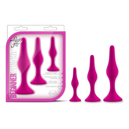 Luxe - Beginner Plug Kit - Model LPK001 - Unisex Anal Pleasure - Pink - Adult Naughty Store