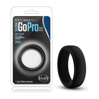 Performance Silicone Go Pro Cock Ring - Model X1 - Male - Enhances Stamina and Pleasure - Black