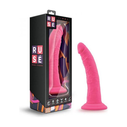 Ruse - Jimmy - Hot Pink Silicone Realistic Dildo - Model J7 - Unisex Pleasure - G-Spot and Prostate Stimulation
