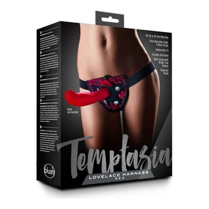Temptasia Lovelace Strap-On Harness - Model TLH-Red - Unisex - Versatile Pleasure - Red