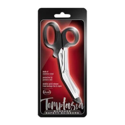 Temptasia Bondage Safety Scissors - Model TS-001 - Unisex - Quick Release Tool for Rope, Tape, and Bondage Materials - Black