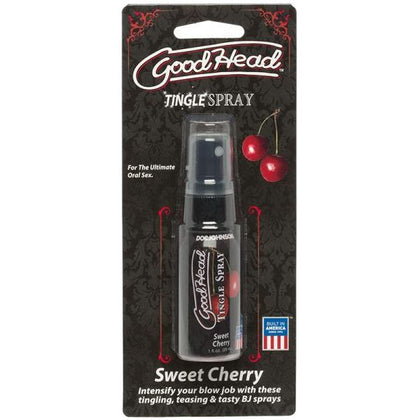 Doc Johnson GoodHead Tingle Spray - Sweet Cherry Flavored Oral Pleasure Enhancer for All Genders - Tingling Sensation - Sugar-Free & Paraben-Free - 1 Fl. Oz