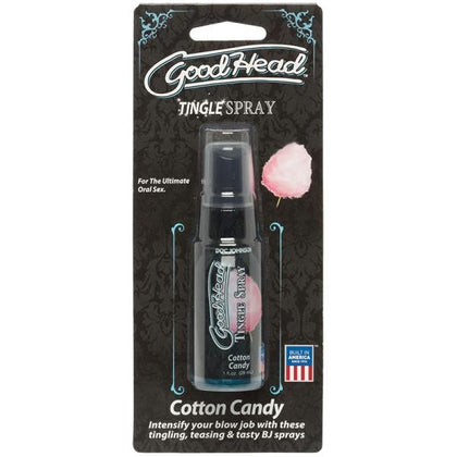 Doc Johnson Goodhead Tingle Spray - Cotton Candy Flavored, 1 Fl. Oz - Pleasurable Tingling Sensation for Enhanced Oral Pleasure - Vegan-Friendly - Made in America
