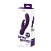 VeDO Kinky Bunny Rechargeable Dual Motor Rabbit Vibrator - Model KB-5001 - For Women - G-Spot and Clitoral Stimulation - Deep Purple - Adult Naughty Store