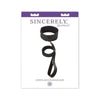 Sincerely Intimate Locking Lace Collar & Leash Set - Model X1E, Female, Sensual Submission, Black - Adult Naughty Store