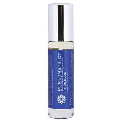 Pure Instinct True Blue Pheromone Fragrance Oil Roll On 0.34oz - Seductive Australian Mango and Mandarin Scent - Paraben, Gluten, and Glycerin Free - For All Genders - Enhance Attraction and Pleasure - Roll On Dispenser - White Musk and Honey Blend