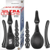 Nasstoys Ultra Douche 3 Interchangeable Attachments - Unisex Anal and Vaginal Pleasure - Model ND-001 - Black