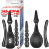 Nasstoys Ultra Douche 3 Interchangeable Attachments - Unisex Anal and Vaginal Pleasure - Model ND-001 - Black - Adult Naughty Store