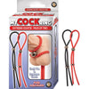 Extreme Pleasure Cockring and Scrotum Cinch - Black & Red - Model CRX-2 - For Men - Intensify Your Sensual Experience - Adult Naughty Store