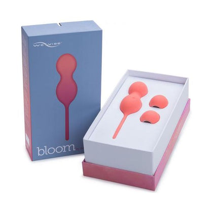 We-Vibe Bloom Rechargeable Kegel Balls Set with App Control - Model BV-001, Female, Pleasure Enhancer - Coral