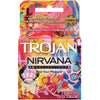 Trojan Nirvana 3pk Latex Condoms: Real, Bold, and Breathless - Pleasure Assortment for Uninterrupted, Textured, and Sensational Pleasure - Pack of 3 - Adult Naughty Store