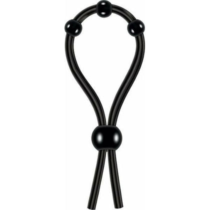 Luxurious Silicone Lasso Cock Ring - Model X2B - Enhance Erection, Pleasure, and Performance - Black - Adult Naughty Store