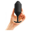 b-Vibe Snug Plug 5 Large Weighted Butt Plug for Sensual Fullness - Model #SP5 - Unisex - Anal Pleasure - Black