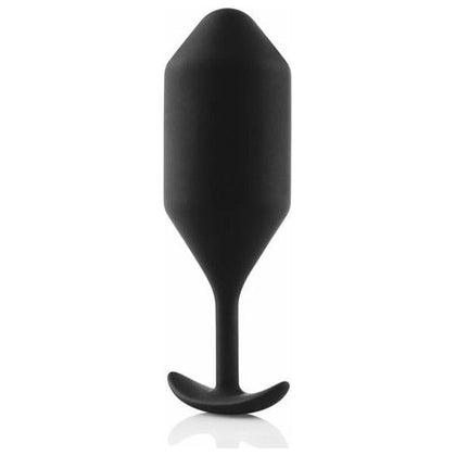 b-Vibe Snug Plug 5 Large Weighted Butt Plug for Sensual Fullness - Model #SP5 - Unisex - Anal Pleasure - Black