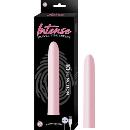 Nasstoys Intense Travel Vibe Expert Pink - Powerful 10-Function Waterproof USB Rechargeable Vibrator for Women's Intense Pleasure
