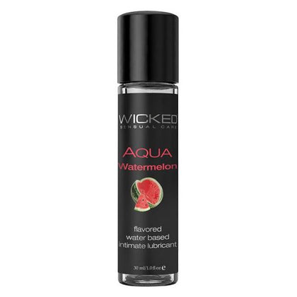 Wicked Sensual Care Aqua Watermelon Water Based Lubricant - 1oz - Intensify Pleasure - Vegan Friendly - Adult Naughty Store