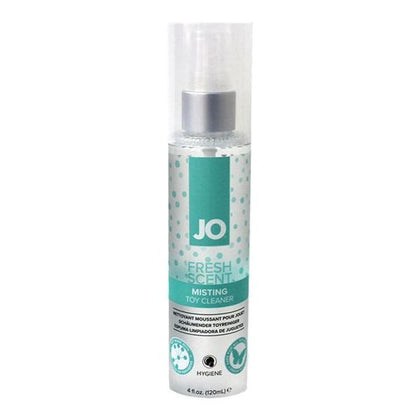 JO Fresh Scent Misting Toy Cleaner - 4 fl oz - Gentle Cleaning Solution for All Sex Toys - Model: JO-TC4 - Unisex - Quick and Effective - Fresh Scent - Clear