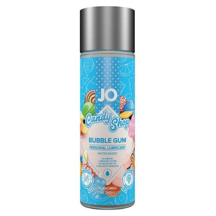 JO H2O Flavored Candy Shop Lubricant Bubble Gum 2oz - Deliciously Sweet Pleasure for All Genders and Intimate Moments